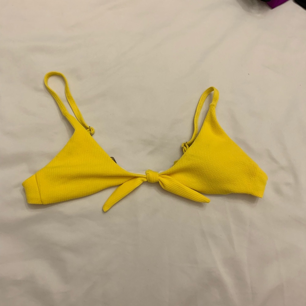 Yellow bikini top